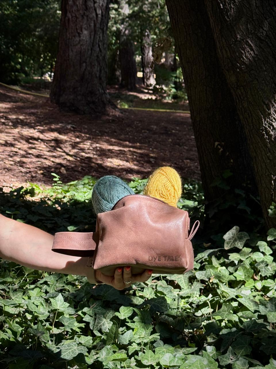 Bolso para proyectos de cuero