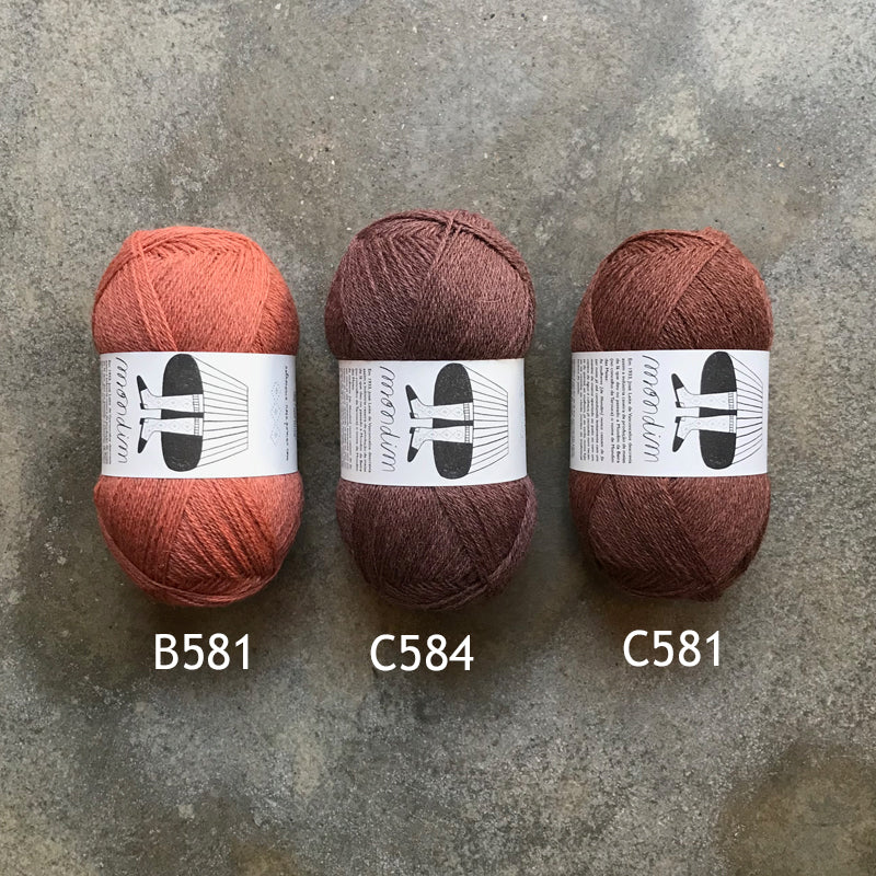 Lana Mondim color C581 de Rosa Pomar