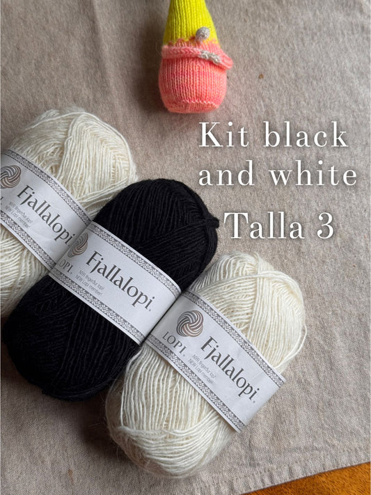 Kit Black and White 1 y 2 Polina Pullover