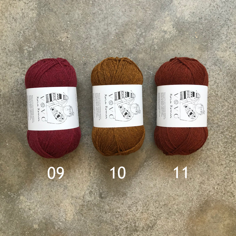 Lana Vovó de Rosa Pomar en colores 9, 10, 11